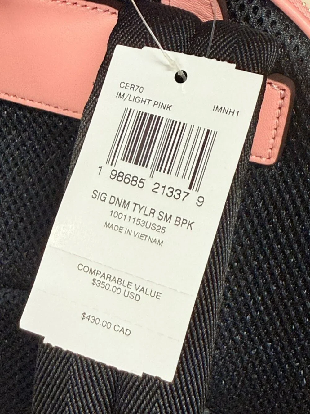coach Taylor Small Backpack In Signature Denim cer70